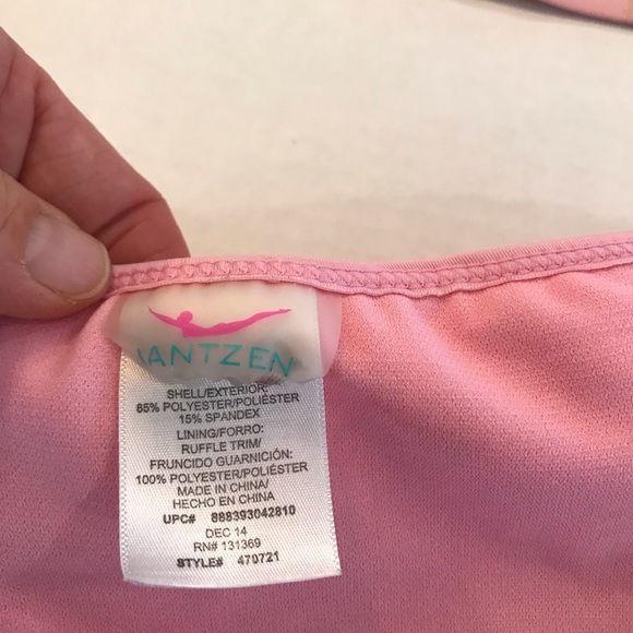 Jantzen pink and gold heart child’s bikini. Size 4 Previously loved. - Picture 5 of 8